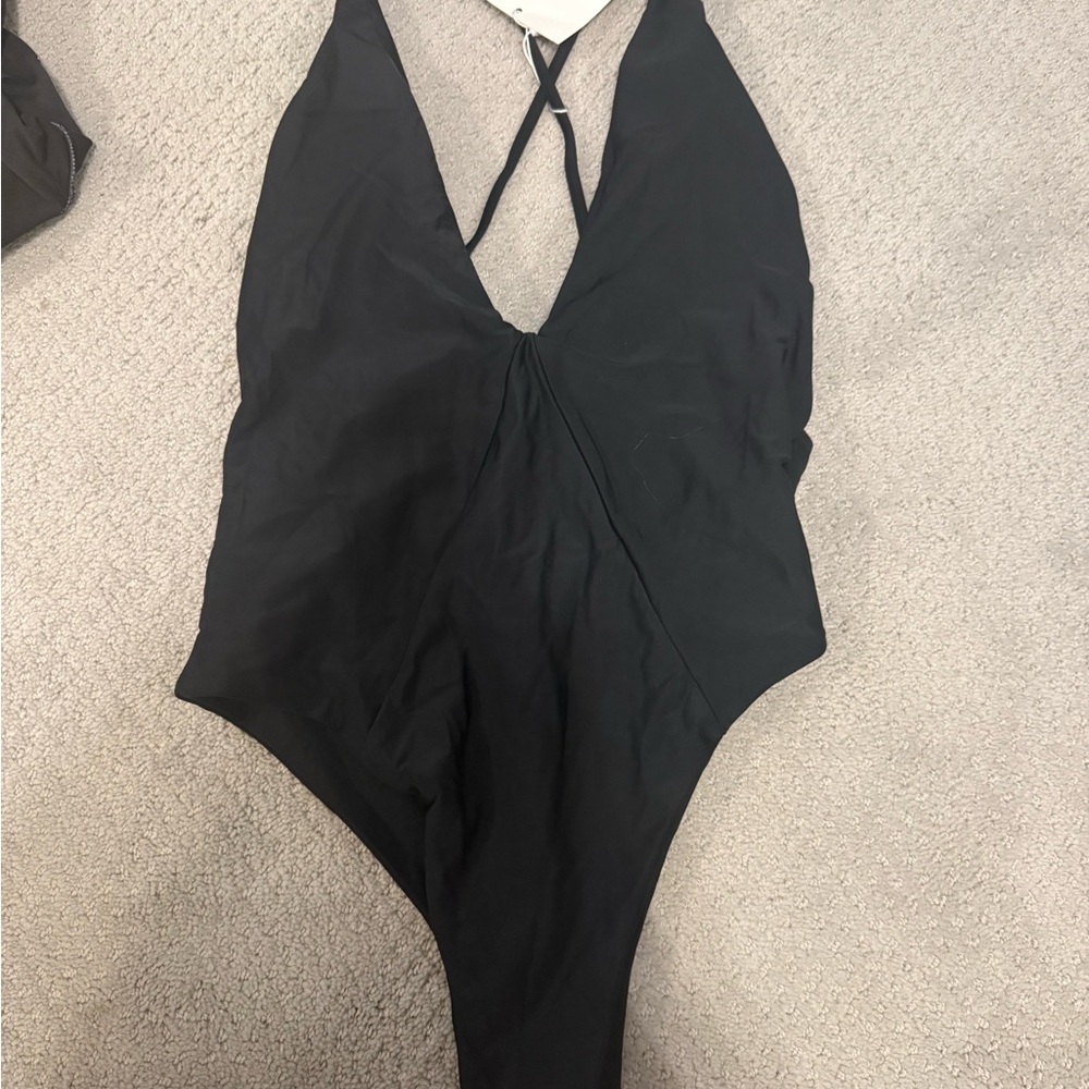 Zaful Black Women Swim One Piece